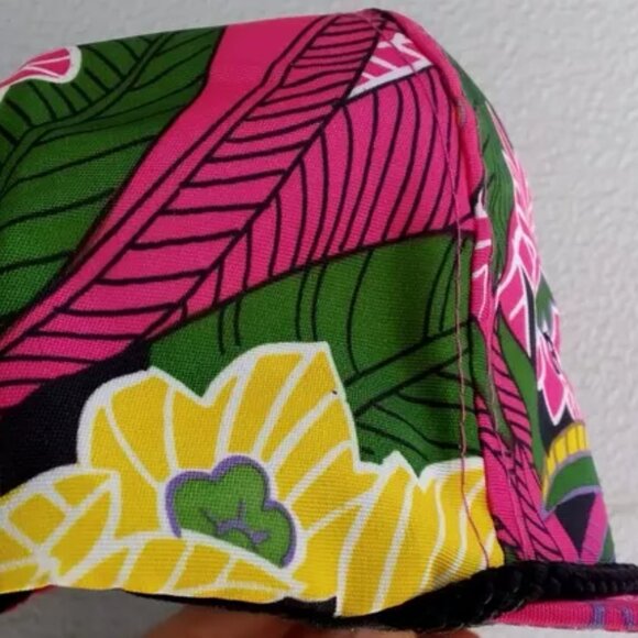 Vintage San Sun Hawaiian Floral Snapback Rope Hat - EUC - Picture 5 of 13